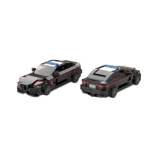 alfa romeo giulia quadrifoglio building set - carabinieri design | moc-109254 - 2