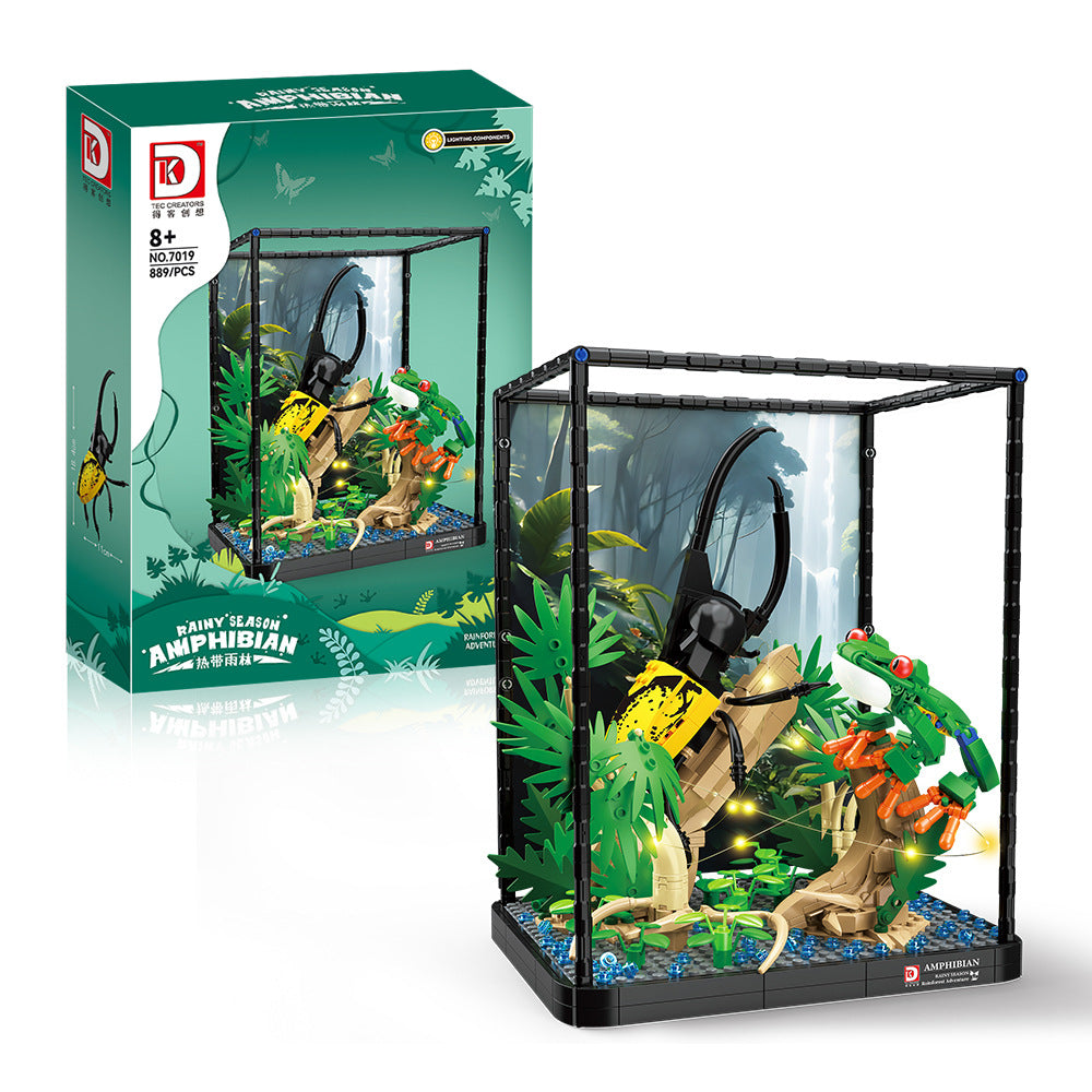 amphibian - tropical rainforest 889 pcs | dk 7019 - 5