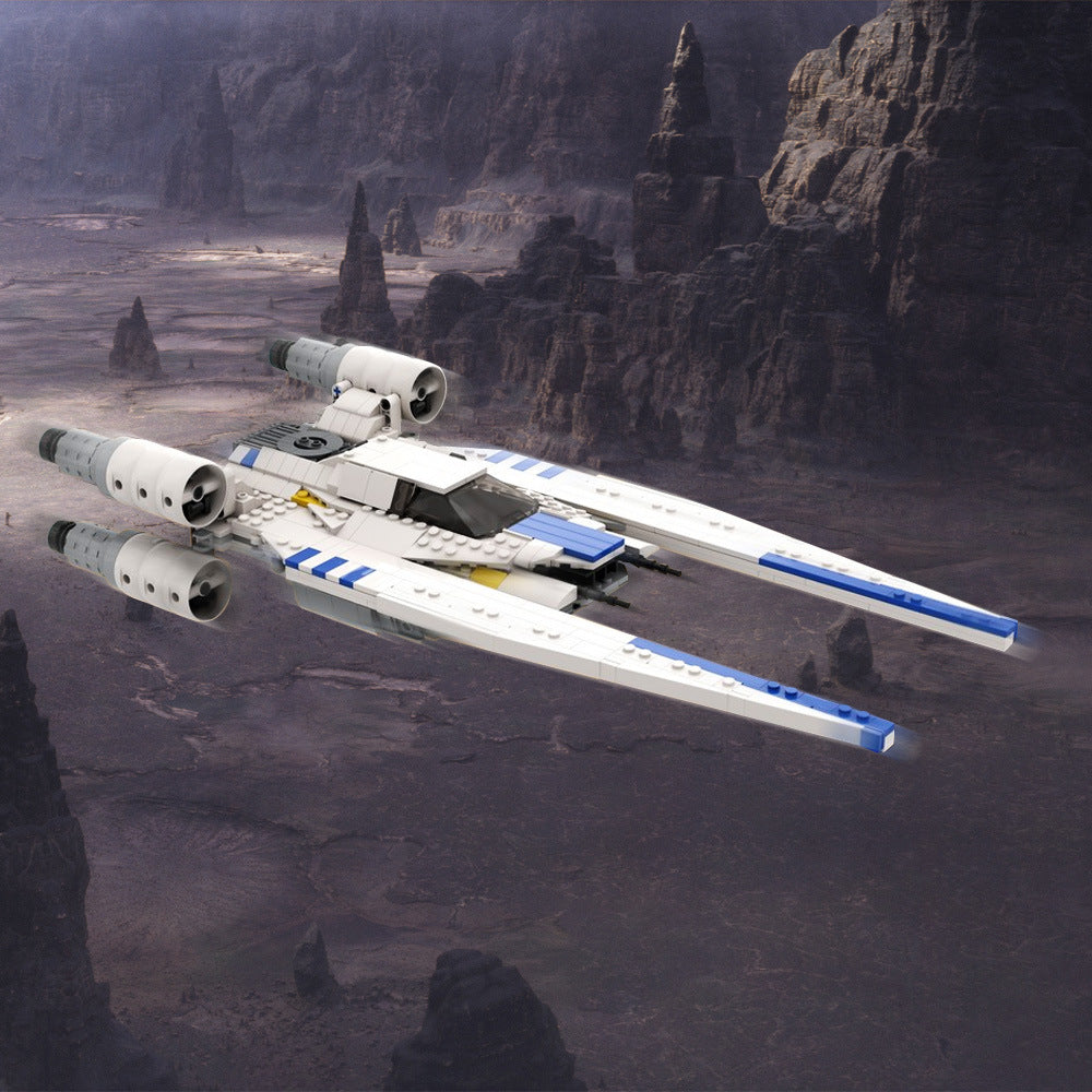 andor's white u wing building set | star wars | moc-218615 - 3