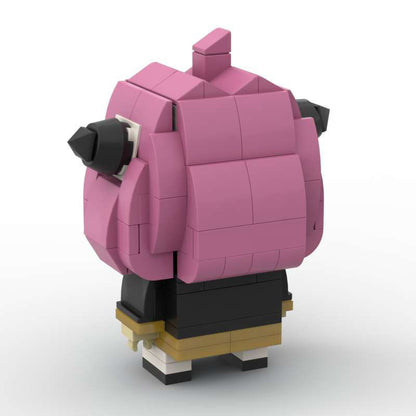 anya brickheadz building set | spy x family moc | lego-compatible - 3