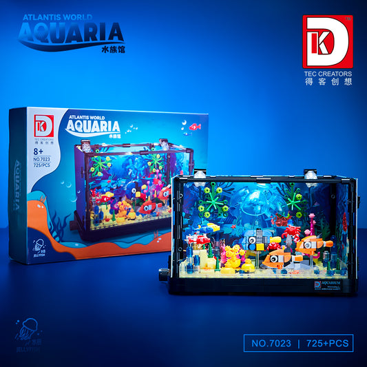 aquarium jellyfish with light - atlantis world 725 pcs | dk 7023 - 1