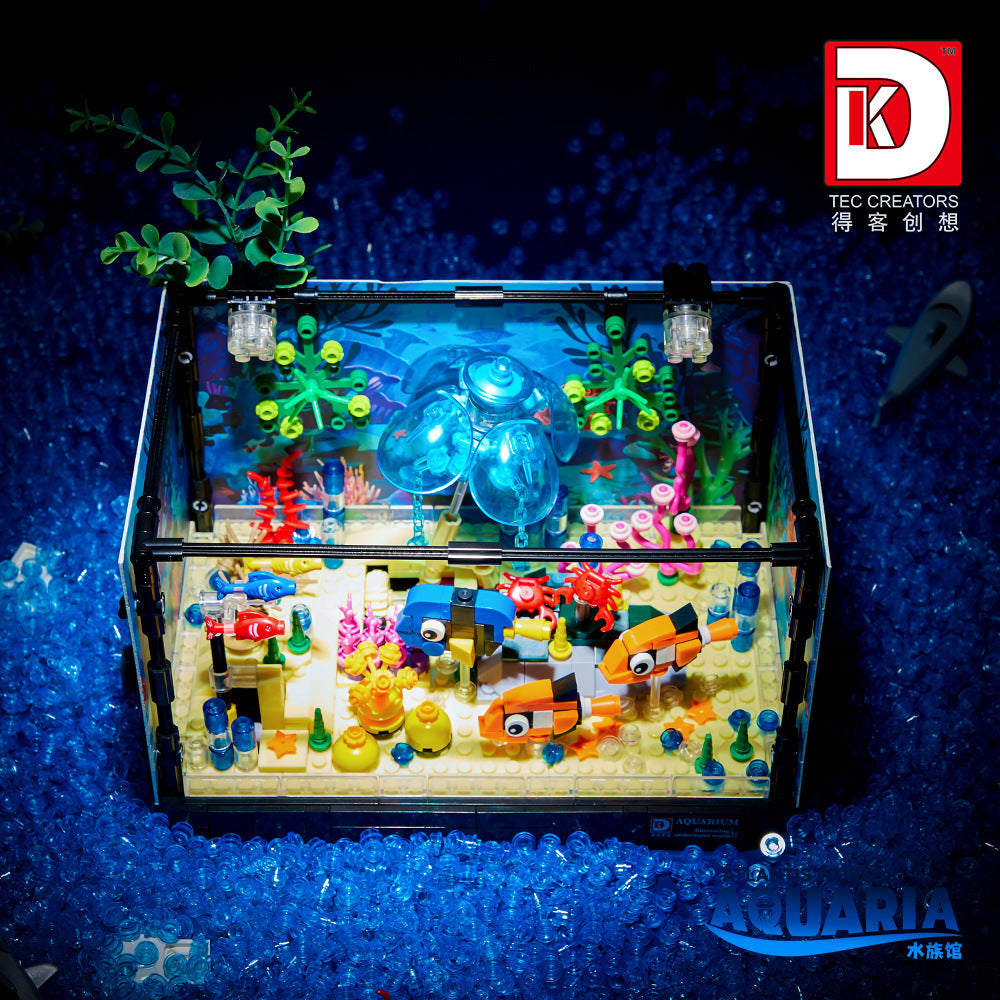 aquarium jellyfish with light - atlantis world 725 pcs | dk 7023 - 4