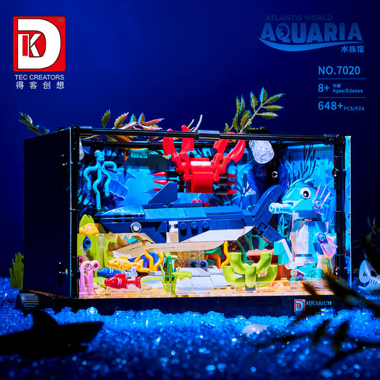 aquarium series shark tank - 648 pcs | dk 7020 - 1