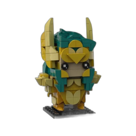 aquarius no camus brickheadz building set | saint seiya | moc-96095 - 2