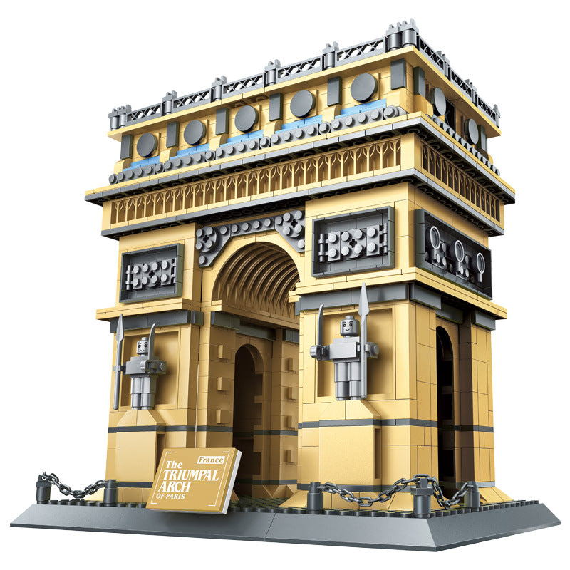 arc de triomphe, paris, france - building blocks set - wange 5223 - 4