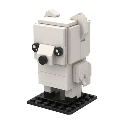 arctic fox brickheadz building set | moc-39948 - 2
