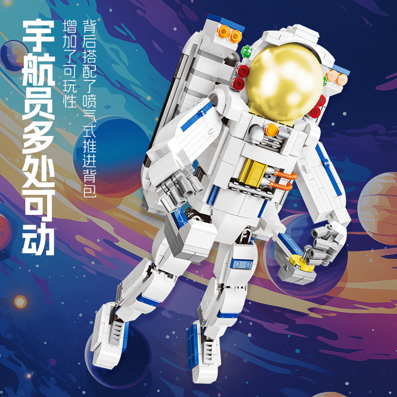 astronaut satellite robot dog 3 in 1 - 621 pcs | jiestar 58271 - 2