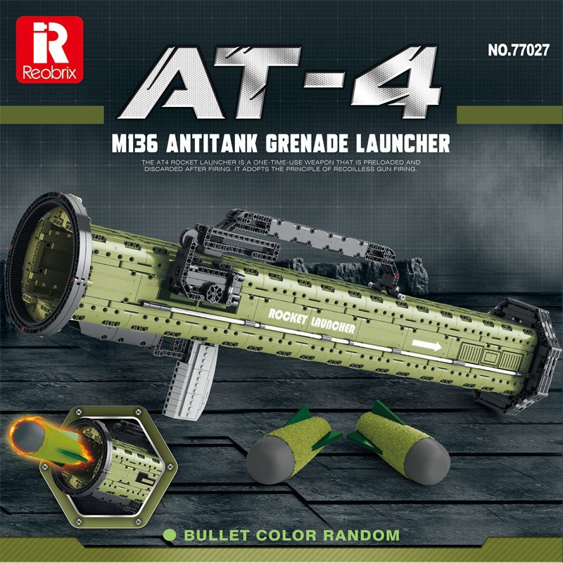 at-4 m136 antitank grenade launcher block set - reobrix 77027 - 1