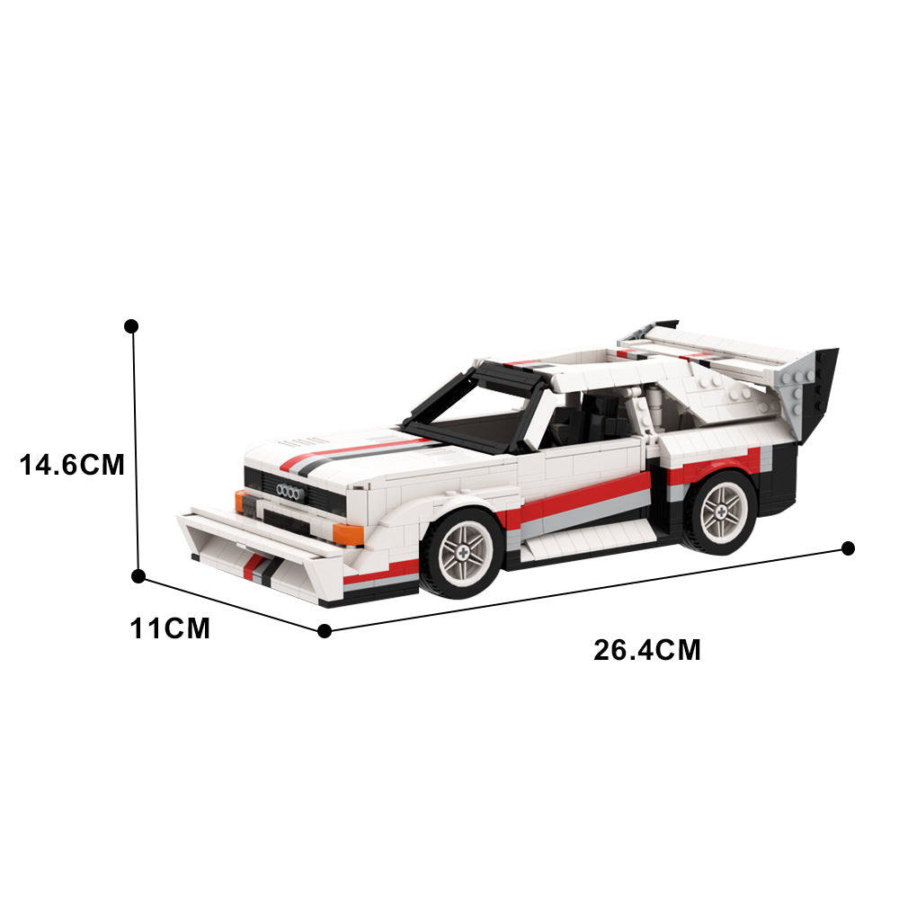 audi sport quattro e2 pikes peak / hillclimb building set | moc-61951 - 4