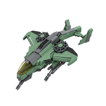 av-22 sparrowhawk building set | halo | lego compatible - 1
