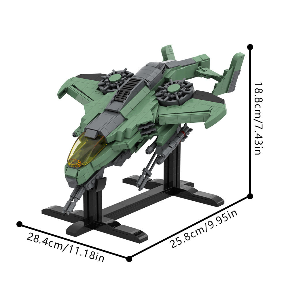 av-22 sparrowhawk building set | halo | lego compatible - 3