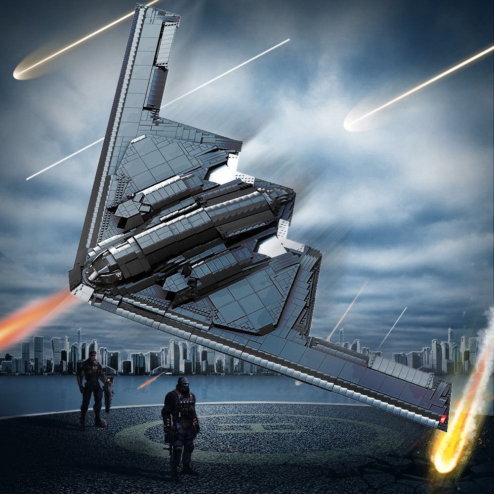 b-21 stealth bomber building set | lego compatible - 1