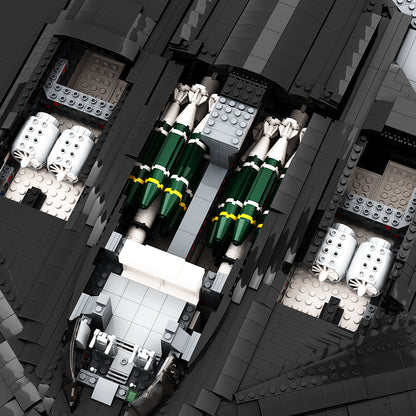 b-21 stealth bomber building set | lego compatible - 6