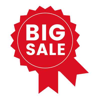 badge big sale red