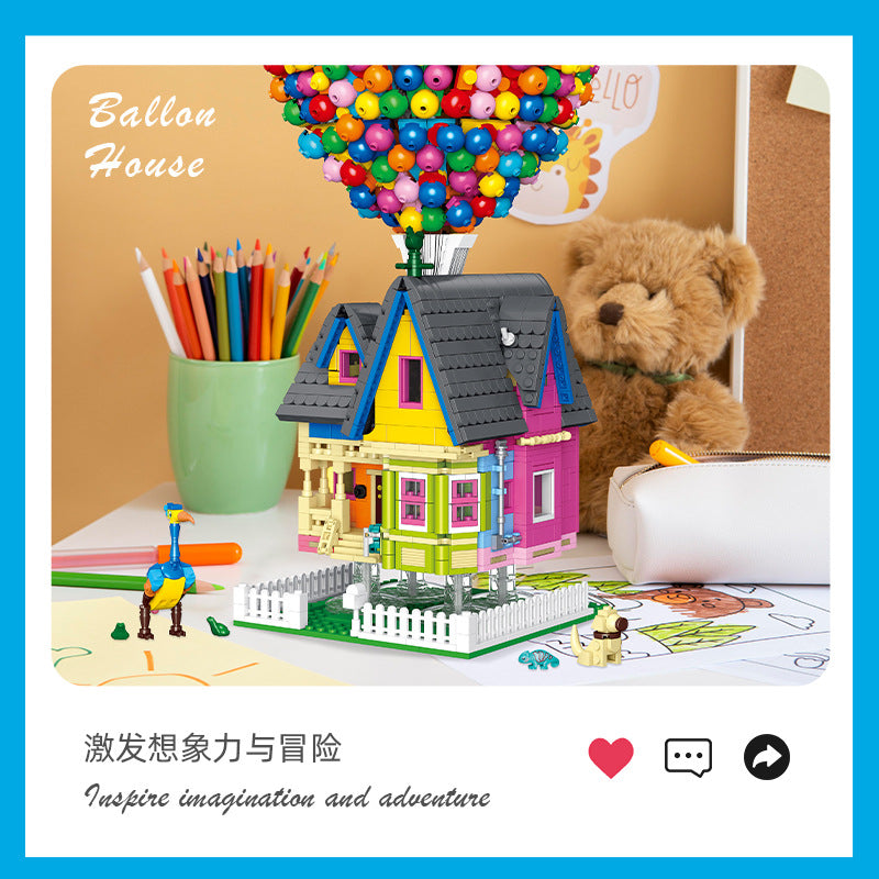 balloon house from movie up - 2626 pcs | jie star 9047 - 1