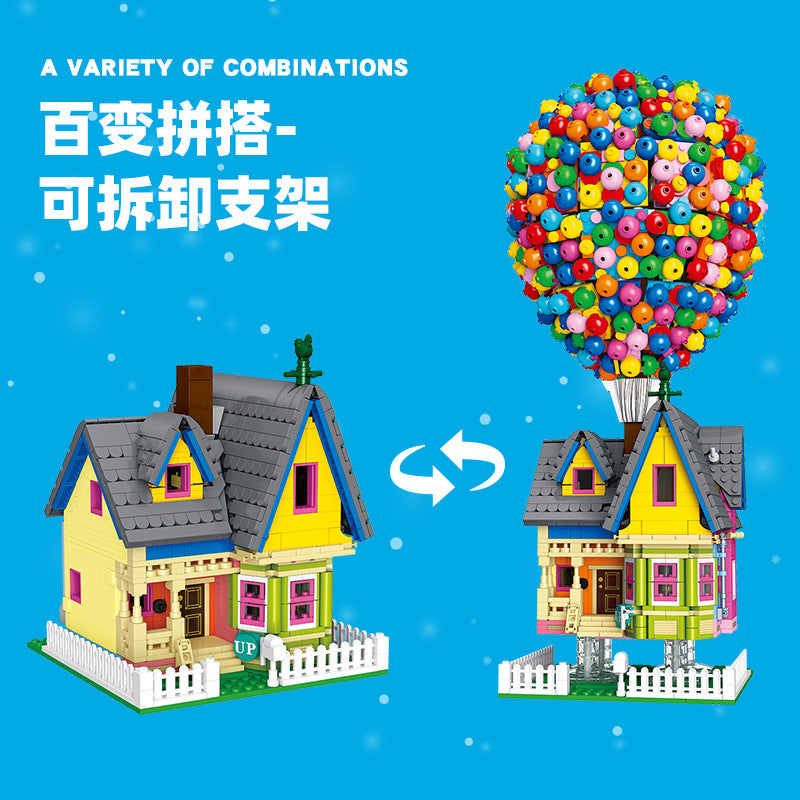 balloon house from movie up - 2626 pcs | jie star 9047 - 2