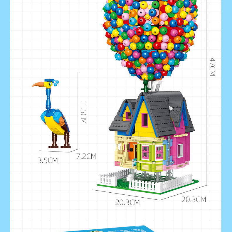 balloon house from movie up - 2626 pcs | jie star 9047 - 6