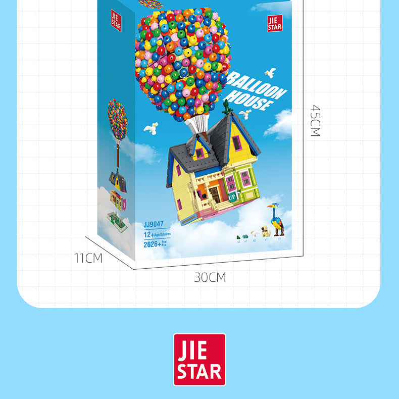 balloon house from movie up - 2626 pcs | jie star 9047 - 7