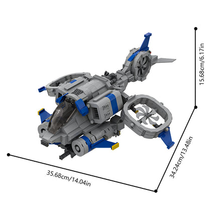banshee building set | starcraft | lego compatible - 1