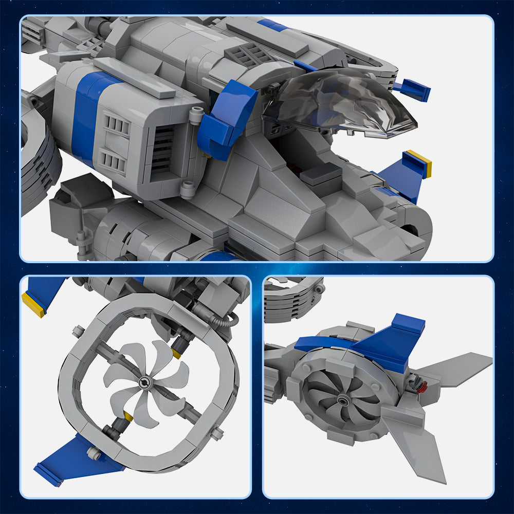 banshee building set | starcraft | lego compatible - 3