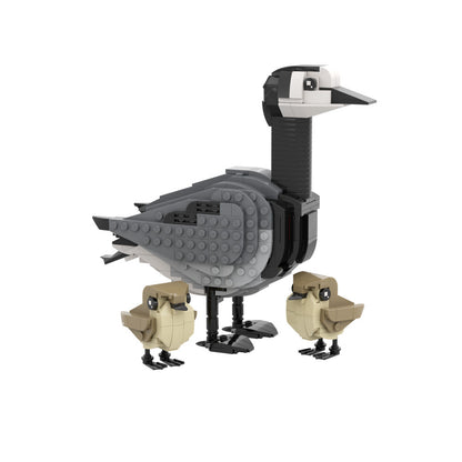 barnacle goose and goslings building set | moc-174477 - 1