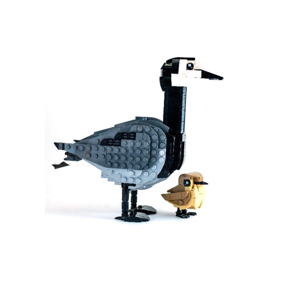 barnacle goose and goslings building set | moc-174477 - 2