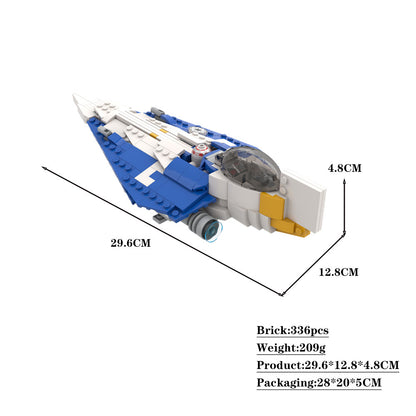 barriss offee's delta-7b starfighter building set | moc-60030 - 4