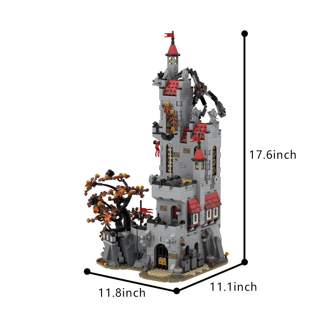 basil's manor building set | fright knights | moc-191306 - 4