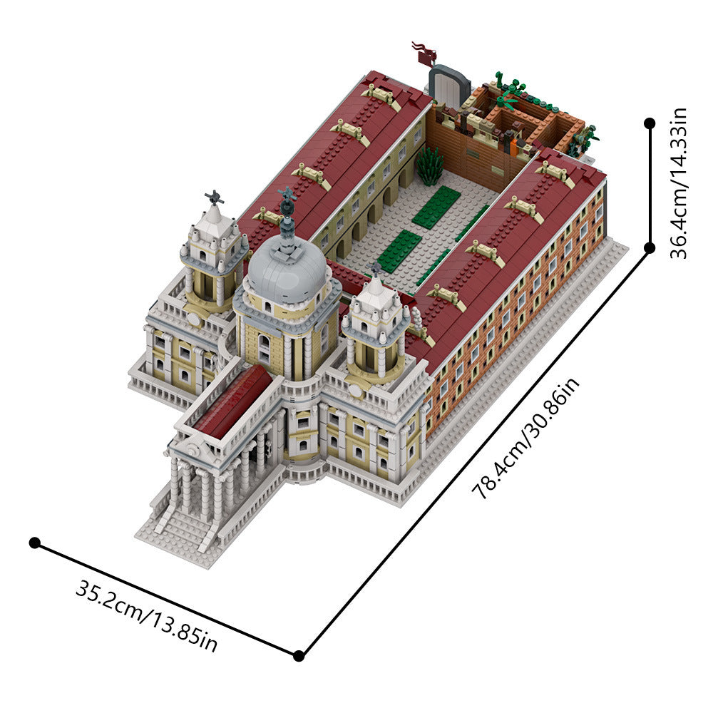 basilica of superga catholic church building set | lego compatible - 4