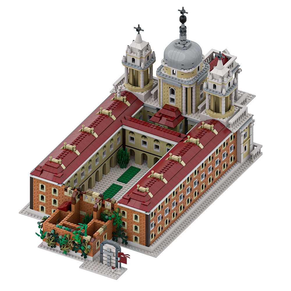 basilica of superga catholic church building set | lego compatible - 5