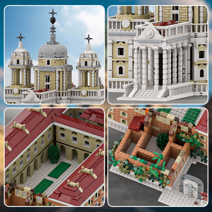 basilica of superga catholic church building set | lego compatible - 6