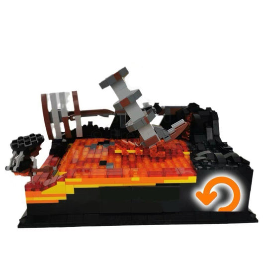 battle of the heroes kinetic diorama building set | star wars | moc-114373 - 1