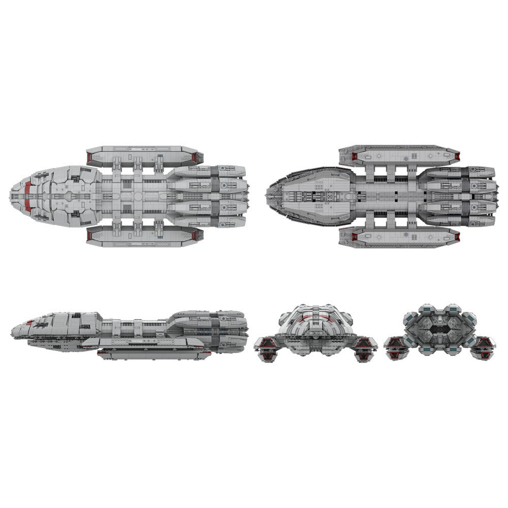battlestar pegasus building set | ucs scale | battlestar galactic | moc-217809 - 3