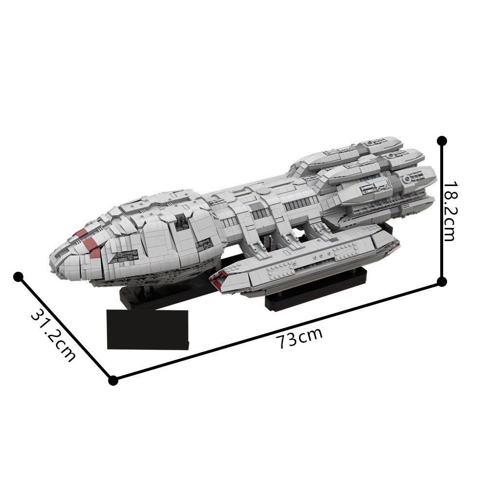 battlestar pegasus building set | ucs scale | battlestar galactic | moc-217809 - 4