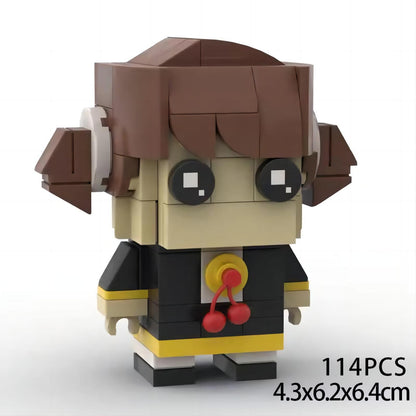 becky blackbell brickheadz moc building set | spy x family | lego compatible - 1