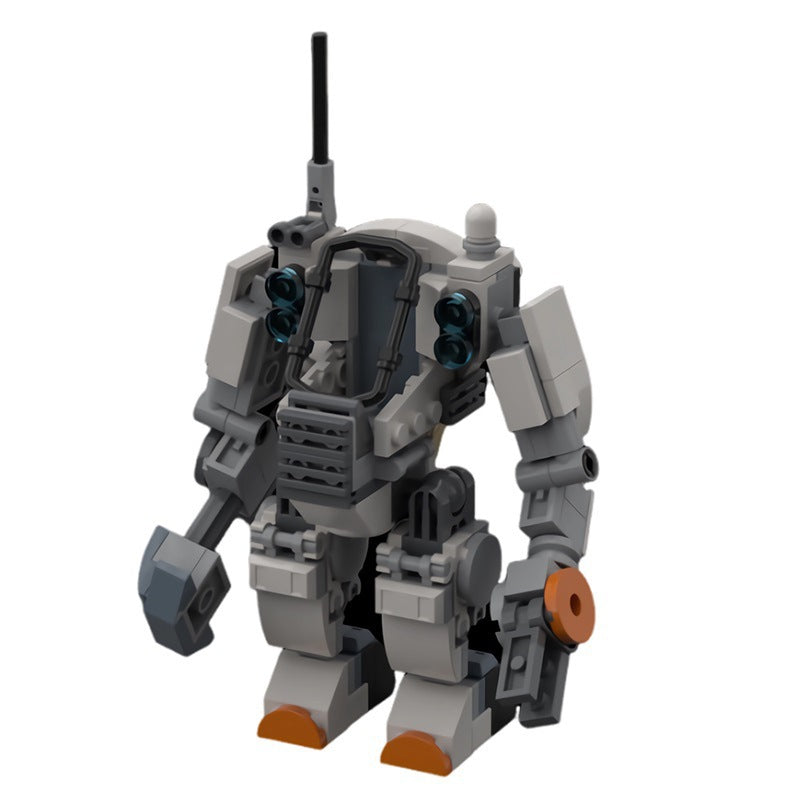 beefed-up city space construction mech building set | moc-171661 - 3