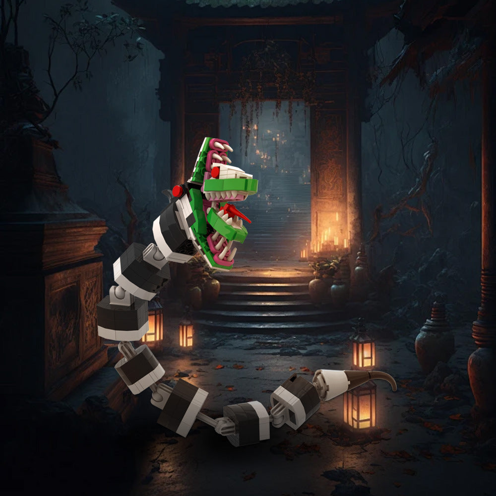 beetlejuice snake form brick set | lego-compatible - 1