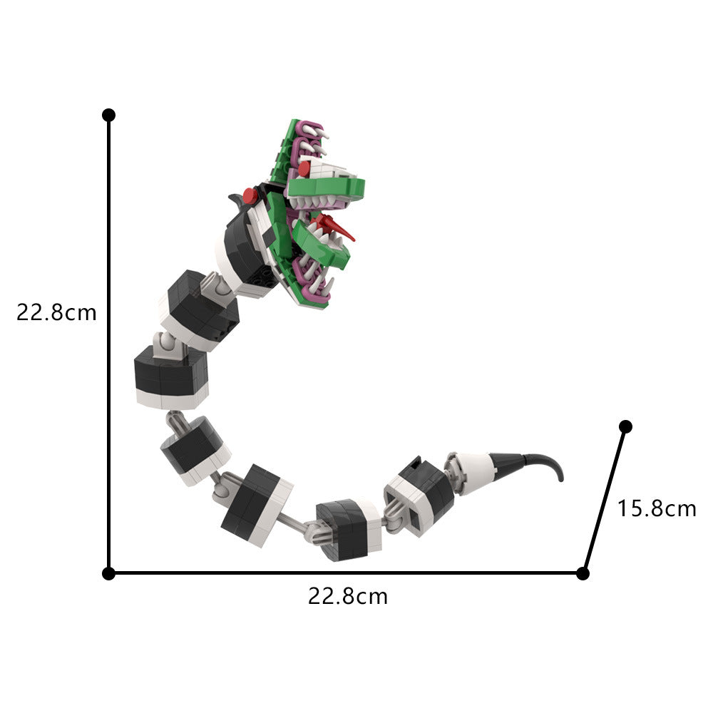beetlejuice snake form brick set | lego-compatible - 3
