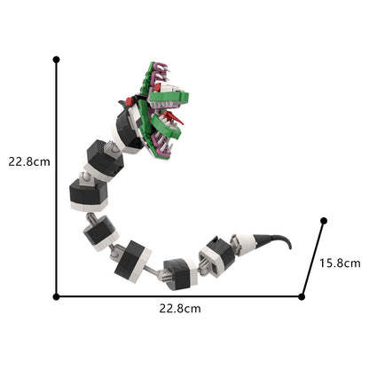 beetlejuice snake form brick set | lego-compatible - 3