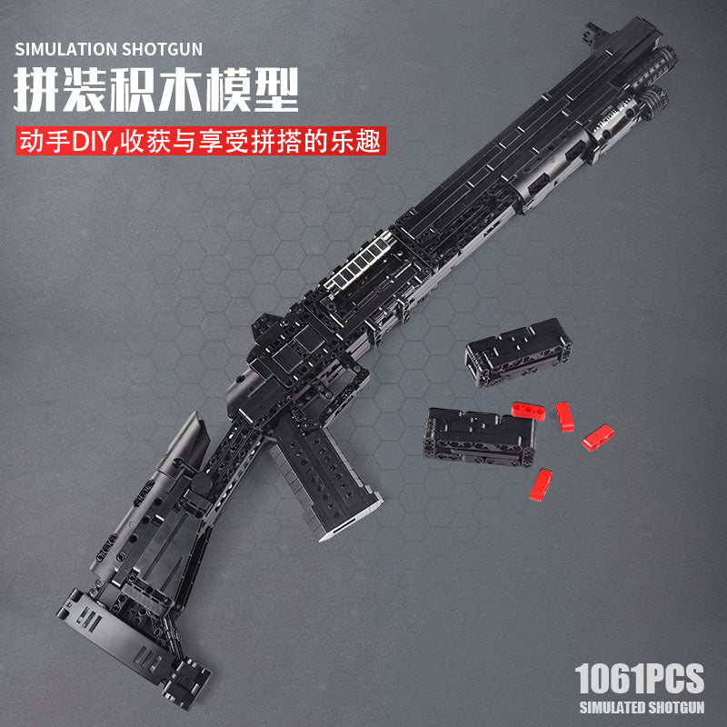 benelli m4 shotgun building set - 1061 pcs | mouldking 14003 - 2