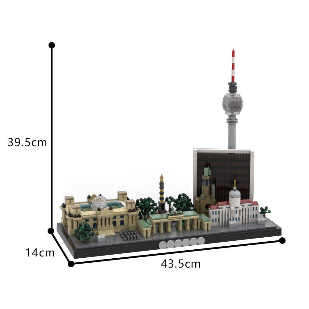 berlin skyline building set | moc-197505 - 3