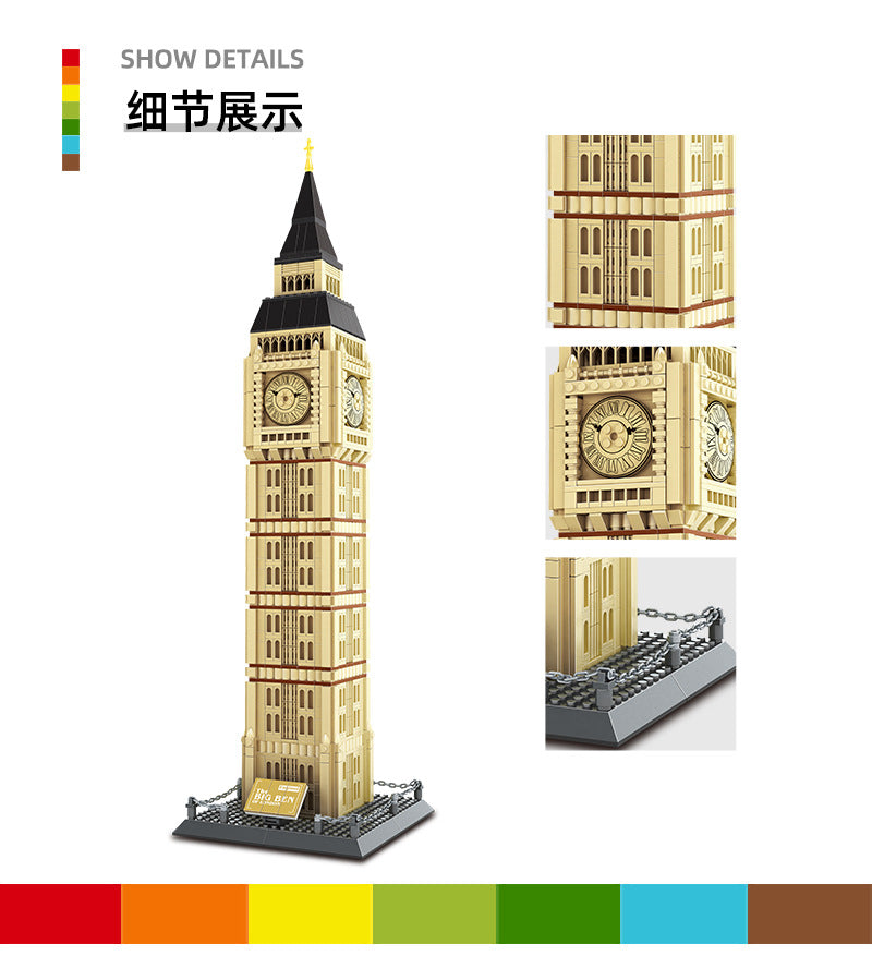 big ben, london, england - building blocks set - wange 5216 - 6