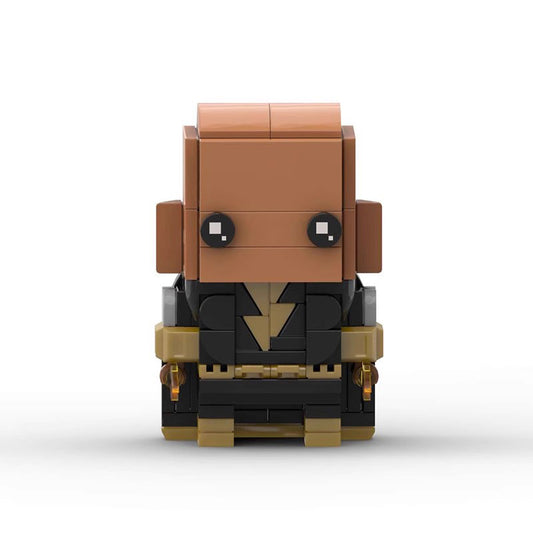 black adam brickheadz moc set | lego-compatible superhero toy - 1