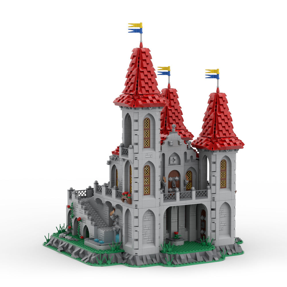 black knights rose castle building set | moc-218664 - 3