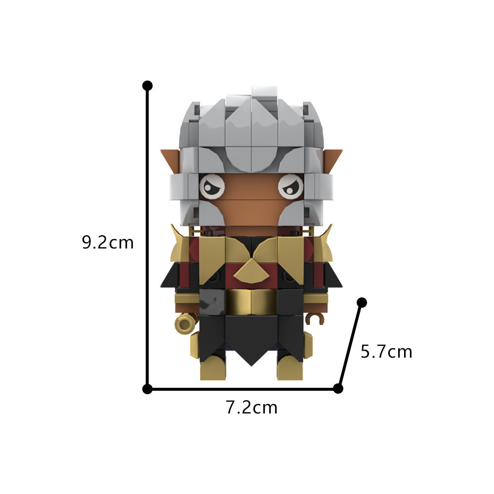 black myth wukong brickheadz building set | lego compatible - 4