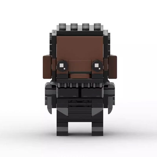 black panther t'challa brickheadz building set | marvel - 1