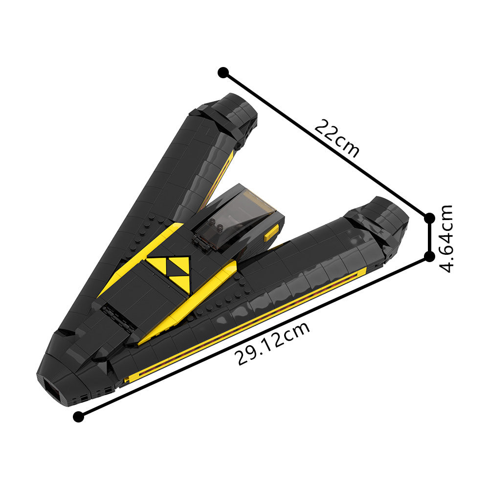 blacktron interceptor building set | moc-170593 - 4