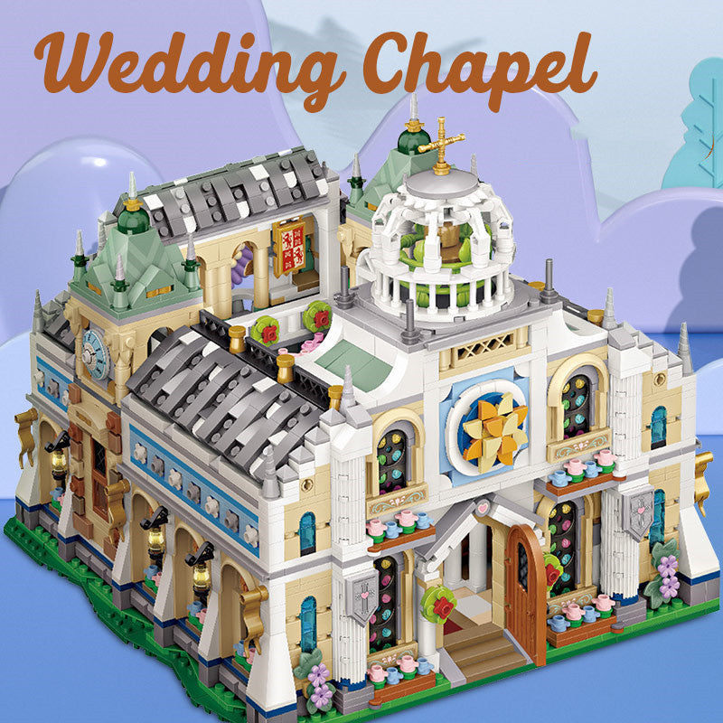 Blocks Wedding Chapel Assembled Puzzle Toys 3308 pcs wedding church