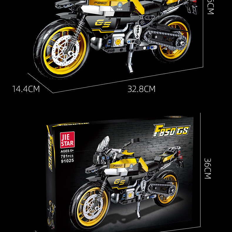 bmw f850gs motorcycle building set | jiestar 91025 - 5