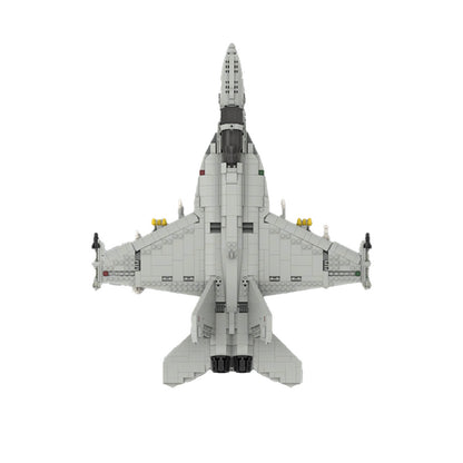 boeing f/a-18f super hornet building set | 1:35 scale | moc-112205 - 2